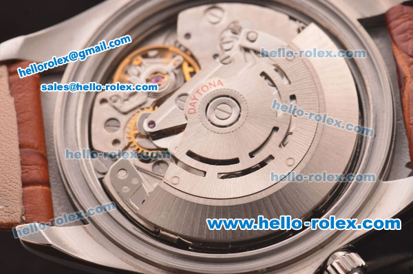 Rolex Daytona Swiss Valjoux 7750 Automatic Movement Steel Case with Grey Dial and Roman Numeral Markers - Click Image to Close